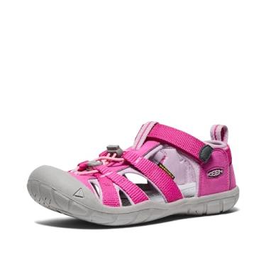Imagem de KEEN Sandália aquática unissex Seacamp CNX 3 durável de secagem rápida com bico fechado, Berry/rosa do amanhecer, 17