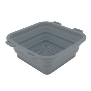 Imagem de Banheira de Gelo, Balde de Silicone Dobrável Portátil, Resfriamento Eficiente, Atletas, Entusiastas de água Fria, Viagens Em Casa (Cinza)