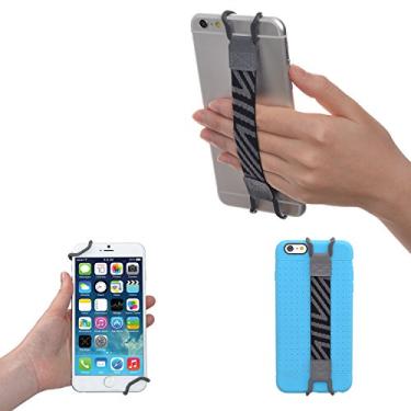 Imagem de TFY Suporte de alça de mão de segurança compatível com 16 Pro Max / 15 Pro / 14 Plus / 13 12 Pro / 11 / XS/XR/X / 8 Plus / 7 / SE/Galaxy S24 S23 e mais (cinza)