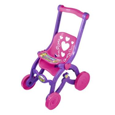 Imagem de Carrinho de passeio para boneca Florzinha brinquedo infantil - Brinque