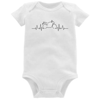 Imagem de Body Bebê Batimentos Cardíacos Moto GP - Foca na Moda, Branco, G