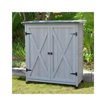 Imagem de LICONG-2020 Armários de armazenamento ao ar livre armário de armazenamento externo ferramenta e porta-luvas multifuncional pátio jardim varanda armário de armazenamento caixas de armazenamento ao ar