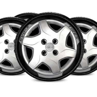 Imagem de Jogo Calota 4x100 Aro 13 Design Celta Compatível Chevrolet