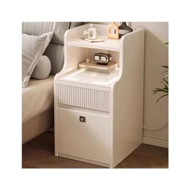 Imagem de LICONG-2020 Cabeceira lateral de cabeceira simples inteligente de alta qualidade carregamento sem fio quarto armário de armazenamento armário de canto (A)