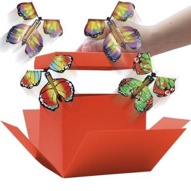 Imagem de WUEURU Caixa de presente de explosão de borboleta para aniversários, casamento, dia das mães, aniversários, presente de aniversário surpresa explosiva DIY para aniversários