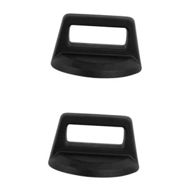 Imagem de WeiLaiKeQi 2x tampa da tampa da tampa da manipulação de substituição de madeira universal reutilizável portátil maça, Preto