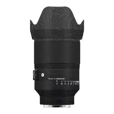 Imagem de Skin Lens Acessórios para Câmeras Vinil Wrap Body Película Protetora Adesivo para Sigma Art 35 mm F1.4 DG DN (Novo) Apto para Sony E/L Mount Camera Protector Decalques 1:1.4 35 1.4 (Preto Circuito)
