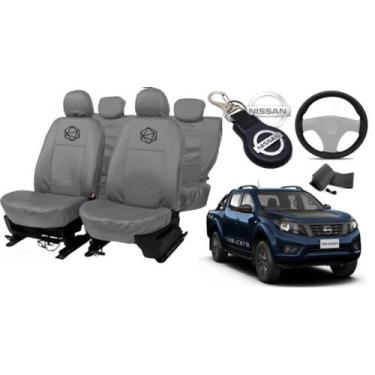 Imagem de Jogo Capa Automotiva Cinza Frontier 2020-2024 + Chaveiro - ferro tech