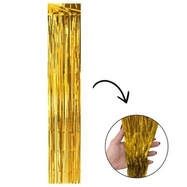 Imagem de Ráfia Decorativa Metalizada Metaloide - 1 Unidade - Extra Festas, Dour