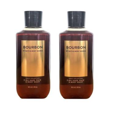Imagem de Gel de banho Bath and Body Works para homens Bourbon 300ml x2 - Bath &