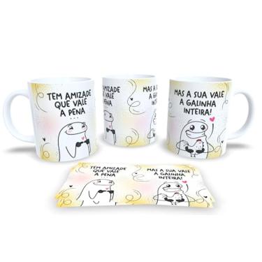 Imagem de Caneca de Porcelana Personalizada Frases Engraçadas, Divertidas e Deboche Pack19 (Tem amizade que vale a pena)