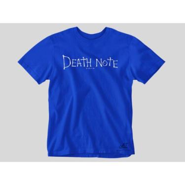 Imagem de Camiseta estampada anime Death Note escrito Estampado Unissex Camisa 1