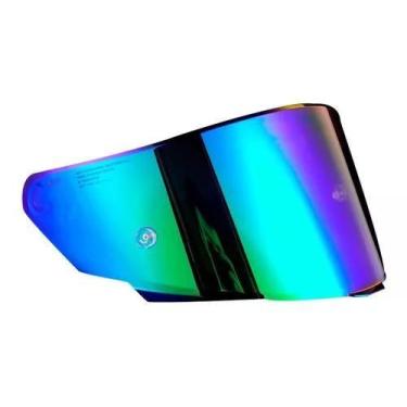 Imagem de Viseira kyt tt course iridium rainbow camaleao kyt