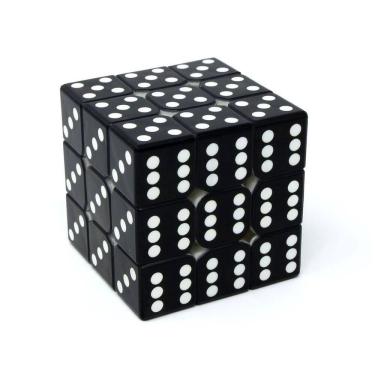 Imagem de Cubo Mágico Profissional Vinci Cube Dado - Preto (3x3x3)