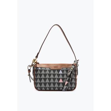 Imagem de Bolsa tiracolo pequena emmy triangle preta S 50018 1511 0001 schutz