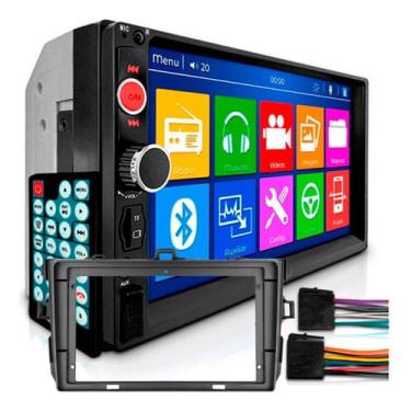 Imagem de Kit central multimidia MP5 7 pol com moldura corolla 2009 A 2013