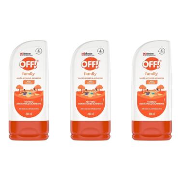 Imagem de Kit 3 Repelente De Insetos Off Family Loção 200ml