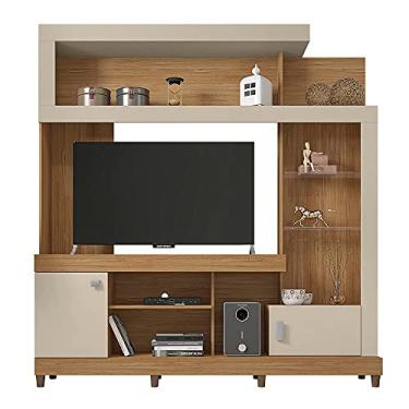 Imagem de Estante Home para TV até 50" Madri C02 Buriti/Off White - Amarena Móveis