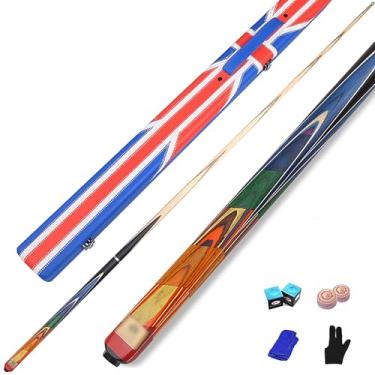 Imagem de Taco De Sinuca Profissional 3/4 CQBXRD - Estrutura Madeira De Cera Branca Norte-americana, 147cm (58 Pol), Pernas Traseiras Maciças, Cabeça De Haste 10mm