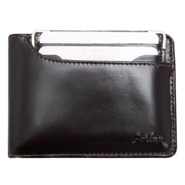 Imagem de Carteira Couro Masculina Artlux 055, Cafe