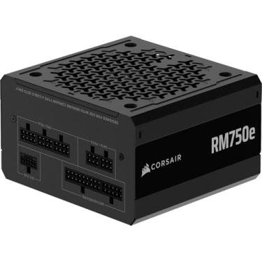 Imagem de CORSAIR RM750e (2025) Fonte de alimentação ATX de baixo ruído totalmente modular com cabo 12V-2x6 – Compatível com ATX 3.1 e PCIe 5.1, eficiência Cybenetics Gold, capacitores classificados 105°C, modo