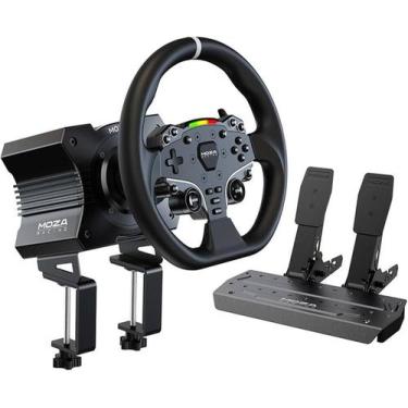 Imagem de Simulador Racing Volante e Pedal Moza R5 Combo Completo Game, preto