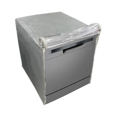 Imagem de CAPA PARA LAVA LOUÇAS MIDEA 8 SERVIÇOS TRANSPARENTE FLEX (Cinza)