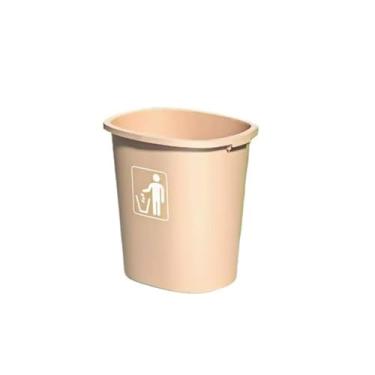 Imagem de Lixeira Lixeira de escritório com tampa agitadora, tamanho grande, grande capacidade, área externa, comercial, cozinha, sala de aula, lata de lixo especial com tampa Lixeira(Pink,65L)