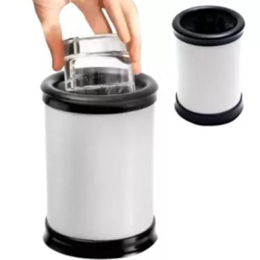 Imagem de Lava Copos Preto Manual Com 5 Escovas Bares Restaurantes Lanchonete Hotel de Plástico(Cinza)