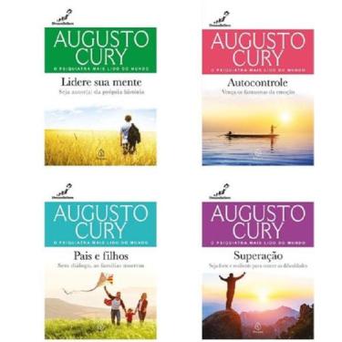 Imagem de kit 4 livros Augusto Cury - Gestão da Emoção para Qualidade de Vida - 