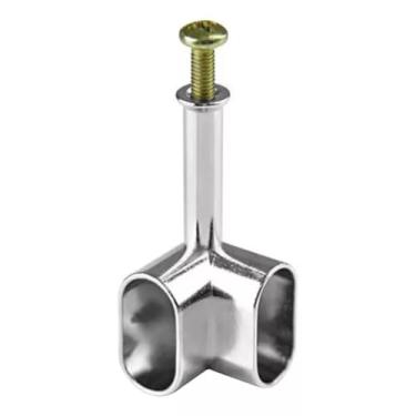 Imagem de Suporte Para Tubo Cabideiro De Canto Aluminio Hardt 2 Un