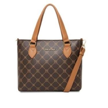 Imagem de Bolsa Feminina Rafitthy Tote Média Marrom Escuro-Feminino