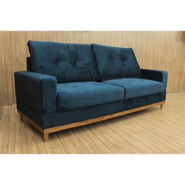 Imagem de Sofá 3 Lugares Living 2,15 m Azul 506 Milena