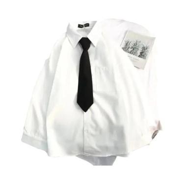 Imagem de Camisa Feminina Branca de Manga Comprida - Gola Virada - Estilo Jk Sol