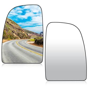 Imagem de Substituição de vidro retrovisor superior aquecido lado esquerdo e direito para Ram Promaster 1500 2500 3500 CH1320376 CH1321376 1 par