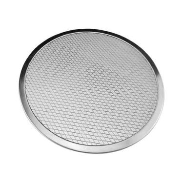 Imagem de Bandeja Redonda de Alumínio Antiaderente para Pizza - Molde para Forno