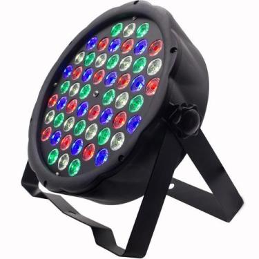 Imagem de Canhão Iluminação Par 64 Com 54 Led 3W Rgbw Cooler - Lorben