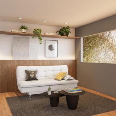 Imagem de Sofá-Cama 3 Lugares Casal Prestigio Branco - Mobly