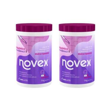 Imagem de Creme De Tratamento Novex 1Kg Hialuronico Powermax-Kit 2Un