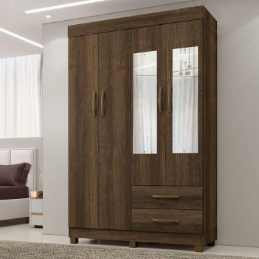 Imagem de Roupeiro Copacabana 4 Portas Com Espelho Benetil Móveis