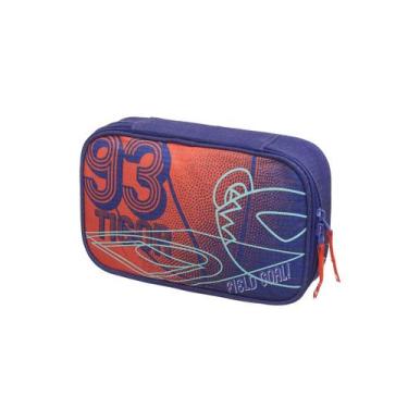 Imagem de Estojo 1 Divisória Escolar Juvenil Pacific Tigor T. Tigre, Azul