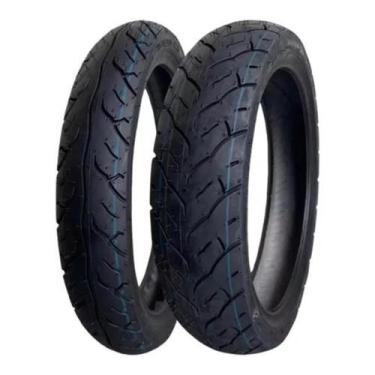 Imagem de Par Pneu 70 90 R14 e 90 80 R14 K493 Kenda Sem Câmara