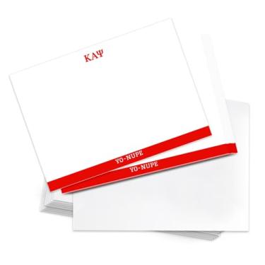 Imagem de Desert Cactus Kappa Alpha Psi Pacote com 10 cartões KAP Yo Nupe Divine 9 Papelaria Cartolina Inclui Envelopes Memo Party Thank You (Design de cartão de notas E)