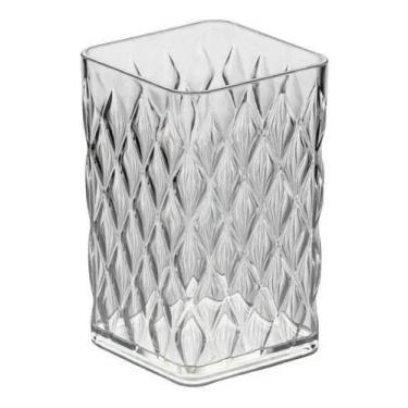 Imagem de Porta Escova De Dente Copo Pia Banheiro Lavabo Copo Closet Cor Cristal
