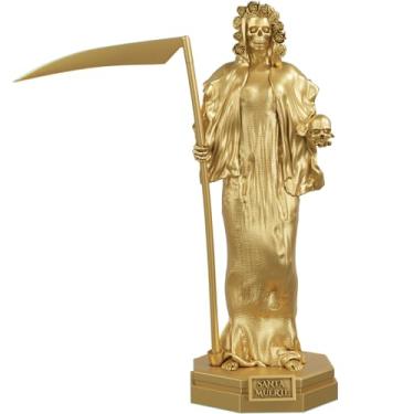 Imagem de Estátua Santa Morte Imagem Umbanda Candomblé - Santa Muerte (Cor Ouro)
