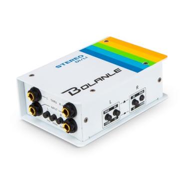 Imagem de Bolanle Caixa direta de canal duplo passivo e interruptor DI/LI, caixa DI estéreo/mono para guitarra, baixo, teclado, estúdio/palco XLR