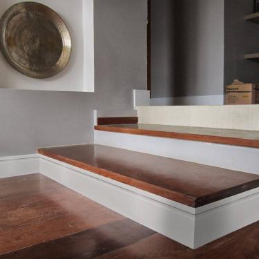 Imagem de Rodapé de MDF Frisado de 10cm x 2,40m Rende 2,4 Metros Moldufama 1002 Branco