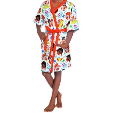 Imagem de Roupão Felpudo Infantil Quimono Estampado Mundo Bita M Com 1 peça