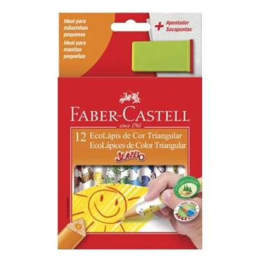 Imagem de Faber-Castell 12.3012AP EcoLápis Triangular Jumbo - Lápis de Cor, Apon