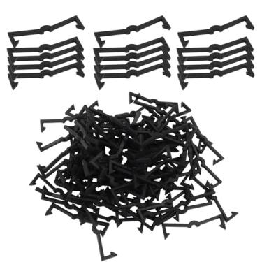 Imagem de Zorfeter Pacote com 100 ganchos de pegboard, retentores de ganchos de plástico, organizador de ganchos de exibição para quadros de 1/4 polegada e 1/8 polegada